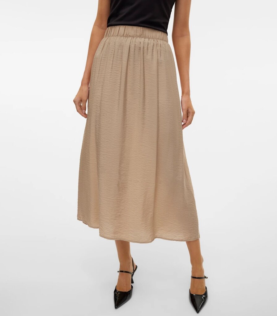 Vero Moda sijonas moterims 5715511870534, smėlio spalvos kaina ir informacija | Sijonai | pigu.lt