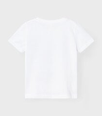 Marškinėliai mergaitėms Name It 5715510611916, balti kaina ir informacija | Marškinėliai mergaitėms | pigu.lt