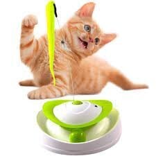 Interaktyvus žaislas su odega katėms Hilton Smart Hunting Cat, baltas/žalias kaina ir informacija | Žaislai katėms | pigu.lt