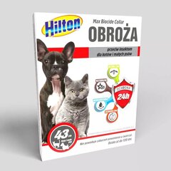 Apykaklė nuo vabzdžių šunims ir katėms Hilton, 43cm kaina ir informacija | Vitaminai, papildai, antiparazitinės priemonės šunims | pigu.lt