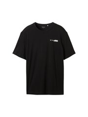 Мужская футболка Tom Tailor, черный цена и информация | Мужские футболки | pigu.lt