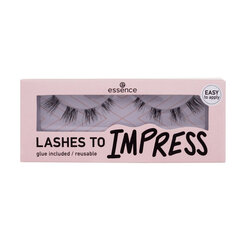 Essence Lashes To Impress 08 Pre-Cut Lashes 1ml цена и информация | Накладные ресницы, керлеры | pigu.lt