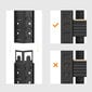 Sandėliavimo lentynos stelažai 180x90x40 PRO, juodi, 5 vnt kaina ir informacija | Sandėliavimo lentynos | pigu.lt
