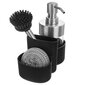 Virtuvinis kriauklės įrankių rinkinys, juodas цена и информация | Virtuvės įrankiai | pigu.lt