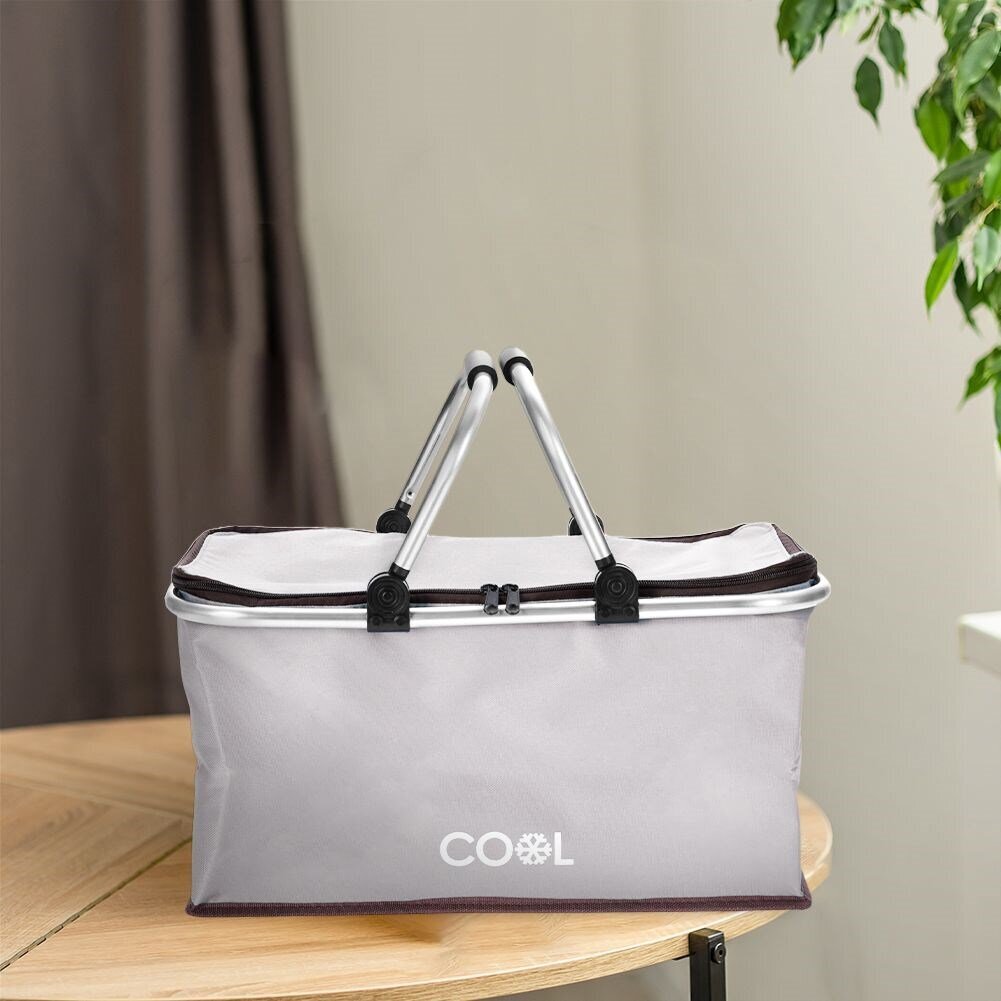 Terminis krepšys Cool, 35 l, pilkas kaina ir informacija | Šaltkrepšiai, šaltdėžės ir šaldymo elementai | pigu.lt