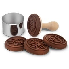 деревянный штамп для украшения печенья цена и информация | Кухонная утварь | pigu.lt