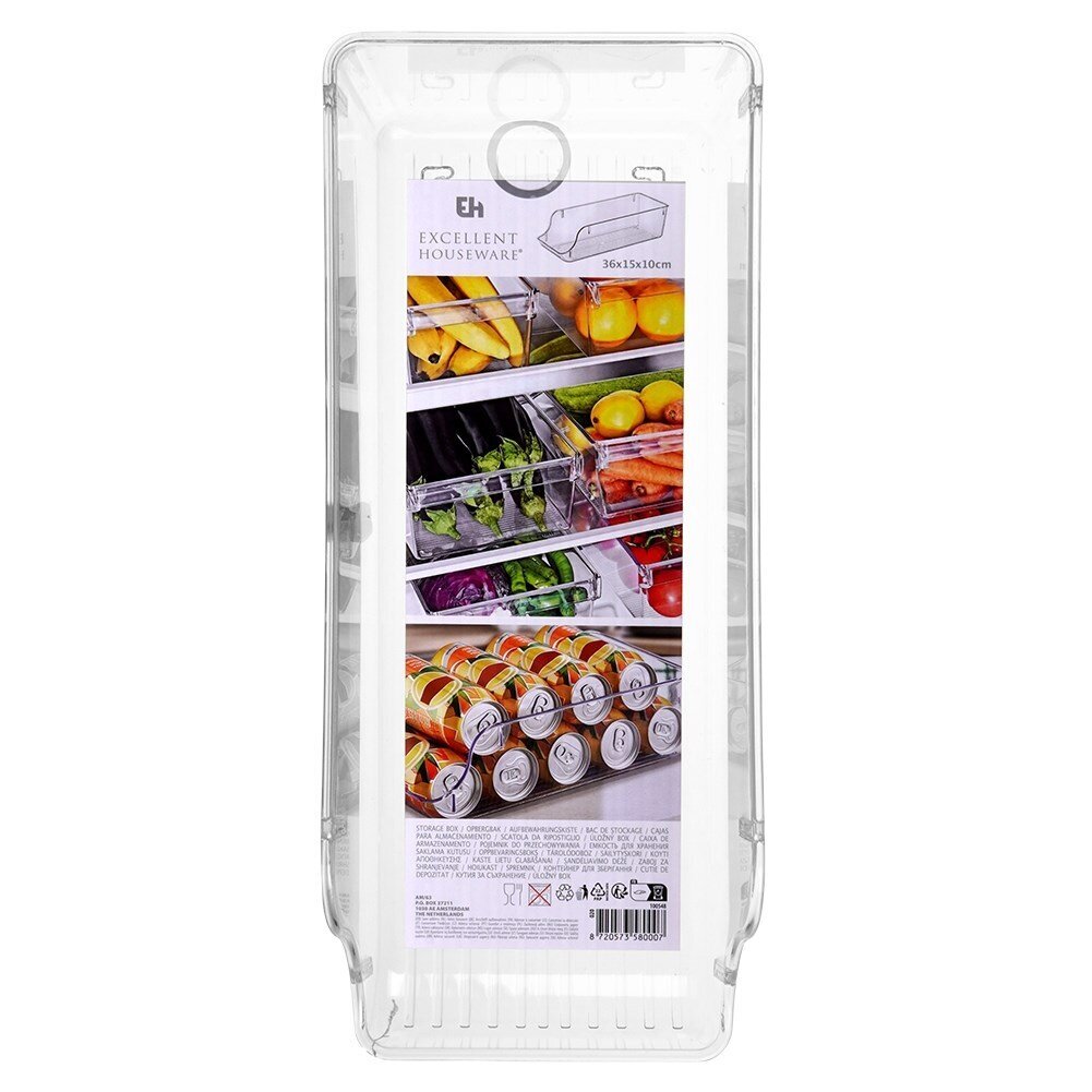 Papildomas stalčius į šaldytuvą, 35x14x10 cm kaina ir informacija | Maisto saugojimo  indai | pigu.lt