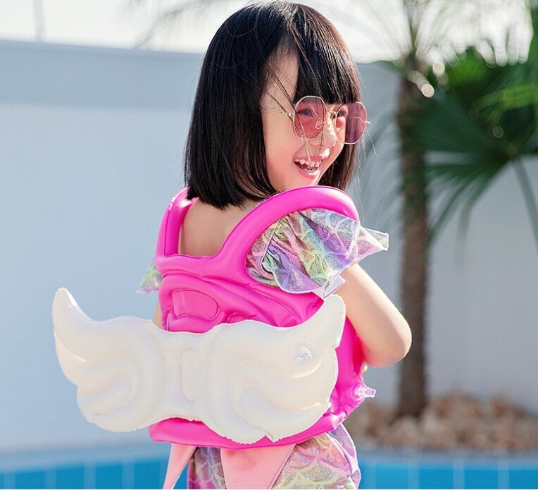 Plaukimo liemenė vaikams, žalia kaina ir informacija | Plaukimo liemenės ir rankovės | pigu.lt