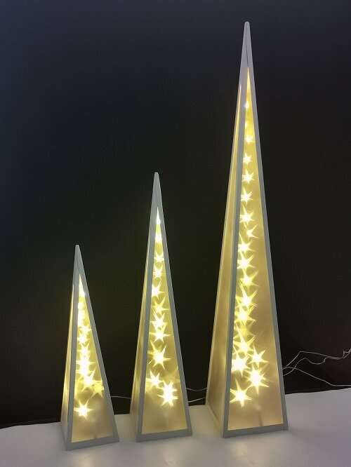 Kalėdinė dekoracija piramidė žvakidė kaina ir informacija | Kalėdinės dekoracijos | pigu.lt