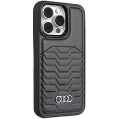 Audi Synthetic Leather MagSafe iPhone 13 Pro | 13 6.1" czarny|black hardcase AU-TPUPCMIP13P-GT|D3-BK цена и информация | Чехлы для телефонов | pigu.lt