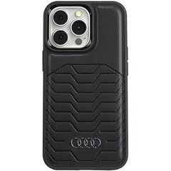 Audi Synthetic Leather MagSafe iPhone 13 Pro | 13 6.1" czarny|black hardcase AU-TPUPCMIP13P-GT|D3-BK цена и информация | Чехлы для телефонов | pigu.lt