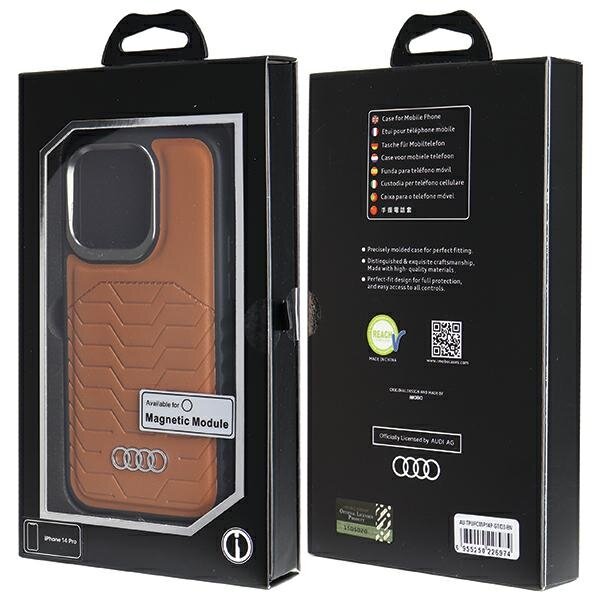 Audi Synthetic Leather Mag цена и информация | Telefono dėklai | pigu.lt