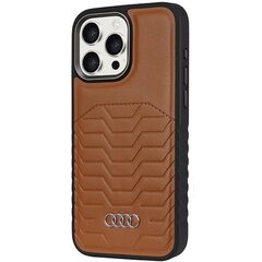 Audi Synthetic Leather MagSafe iPhone 15 Pro 6.1" czerwony|red hardcase AU-TPUPCMIP15P-GT|D3-RD цена и информация | Чехлы для телефонов | pigu.lt