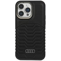 Audi Synthetic Leather MagSafe iPhone 14 Pro 6.1" czarny|black hardcase AU-TPUPCMIP14P-GT|D3-BK цена и информация | Чехлы для телефонов | pigu.lt