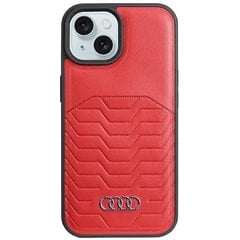 Audi Synthetic Leather MagSafe iPhone 15 | 14 | 13 6.1" czerwony|red hardcase AU-TPUPCMIP15-GT|D3-RD цена и информация | Чехлы для телефонов | pigu.lt