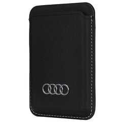 Audi Synthetic Leather Wallet Card Slot czarny|black MagSafe AU-MSCH-Q3|D1-BK цена и информация | Чехлы для телефонов | pigu.lt