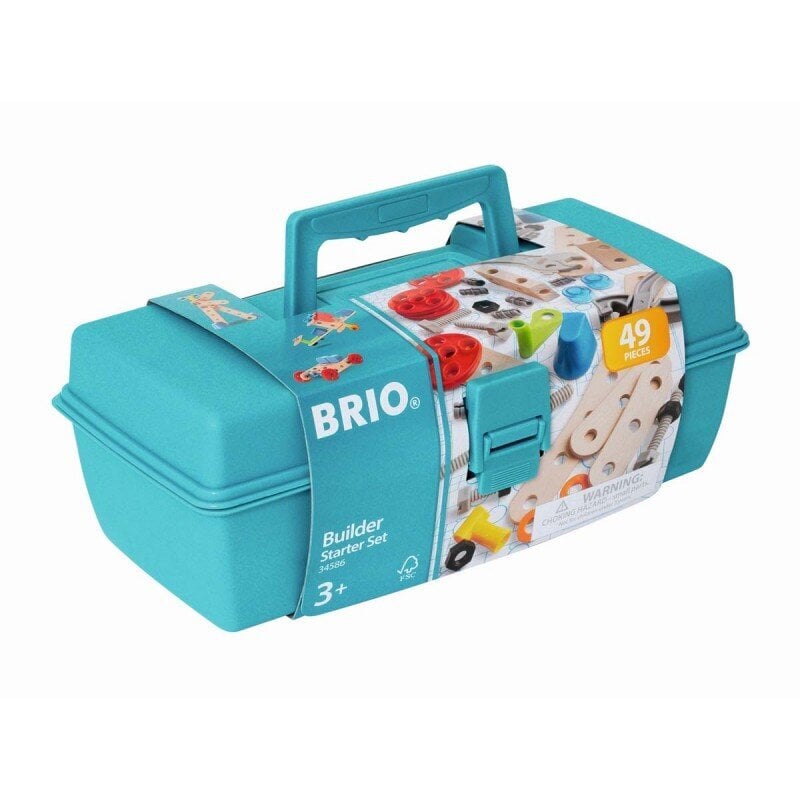 Konstruktoriaus pradinis rinkinys Brio Builder Starter Set 34586, 49 vnt. цена и информация | Žaislai berniukams | pigu.lt