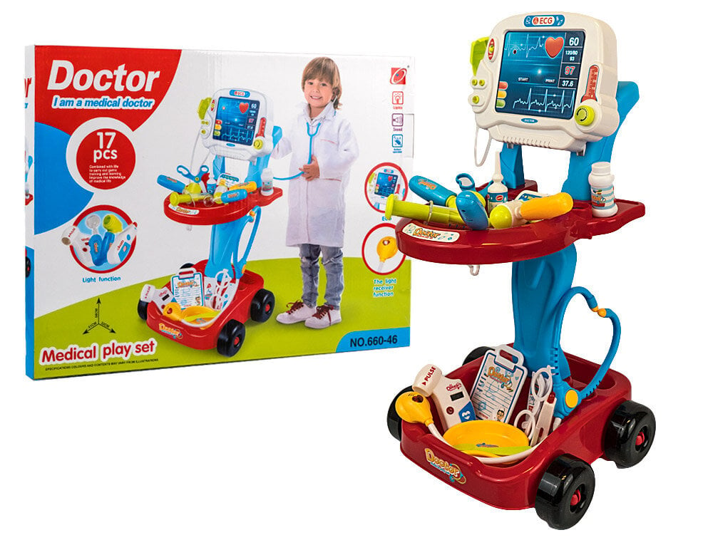 Žaislinis daktaro rinkinys vaikams цена и информация | Žaislai mergaitėms | pigu.lt