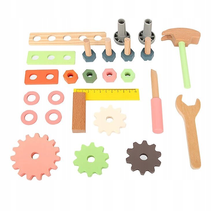 Medinės įrankių dirbtuvės vaikams AIG kaina ir informacija | Žaislai berniukams | pigu.lt