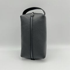 Косметичка кожаная ручной работы Kristicija Leather Goods, чёрная цена и информация | Женская сумка Bugatti | pigu.lt