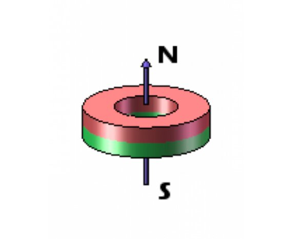 Neodimio magnetas N42, D41xD15x10 цена и информация | Mechaniniai įrankiai | pigu.lt