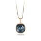 Elegantiškas pakabukas su tamsiai mėlynais Swarovski kristalais цена и информация | Kaklo papuošalai | pigu.lt