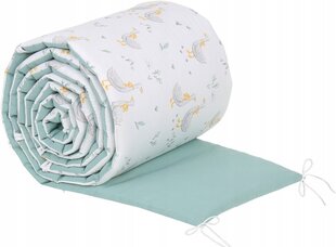 Защита детской кроватки Babymam, 180x30 cm, White/Green цена и информация | Товары для безопасности детей дома | pigu.lt