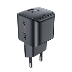 Acefast A77 Mini PD 30W GaN wall charger + USB-C cable - white цена и информация | Зарядные устройства для телефонов | pigu.lt