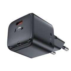Acefast A77 Mini PD 30W GaN USB-C wall charger - black цена и информация | Зарядные устройства для телефонов | pigu.lt