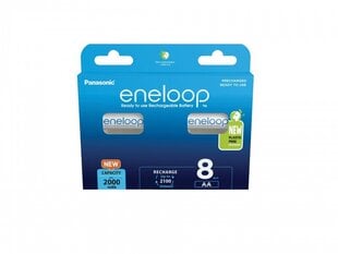 Panasonic Eneloop AA 2000mAh rechargeable - 8 pcs цена и информация | Батарейки | pigu.lt