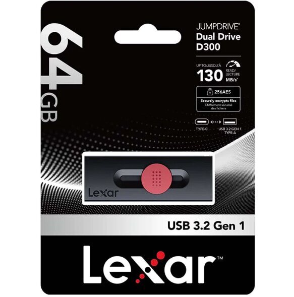 Lexar JumpDrive 64GB цена и информация | USB laikmenos | pigu.lt