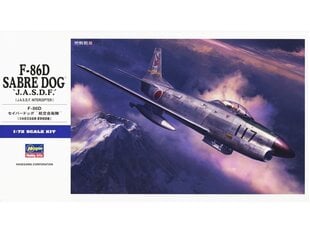 Конструктор Hasegawa - North American F-86D Sabre Dog `J.A.S.D.F.´ [J.A.S.D.F. Interceptor], 1/72, 01579 цена и информация | Конструкторы и кубики | pigu.lt