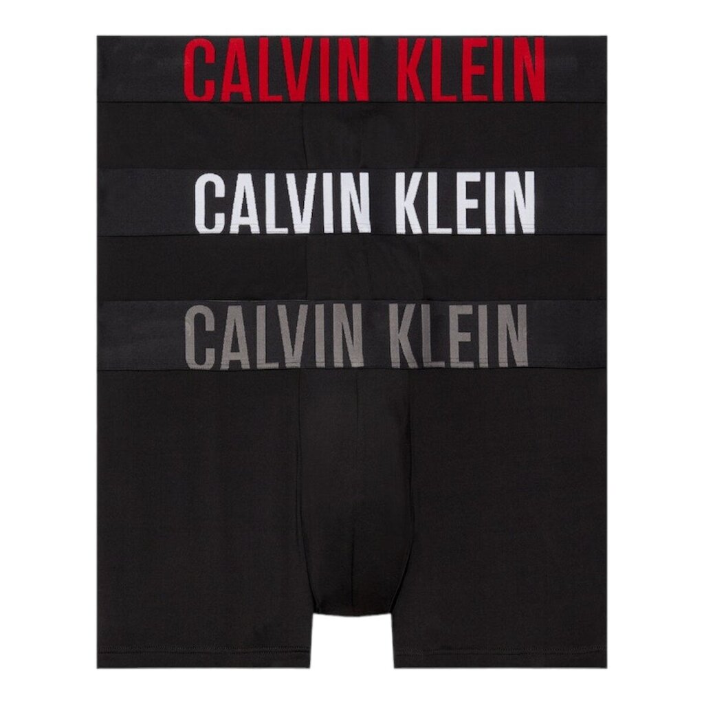 Calvin Clein trumpikės vyrams 87203, juodos, 3 vnt kaina ir informacija | Trumpikės | pigu.lt
