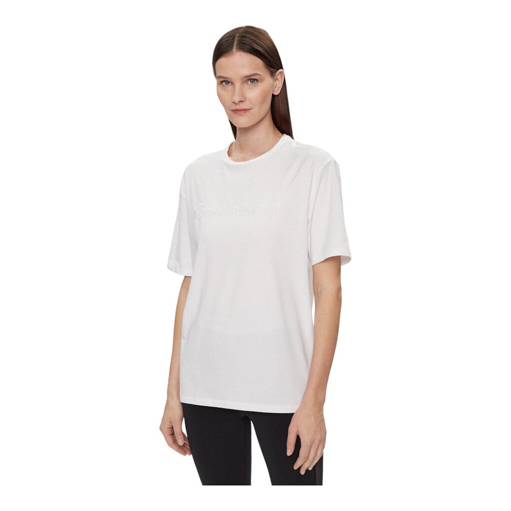 Calvin Klein marškinėliai moterims 87217, balti цена и информация | Marškinėliai moterims | pigu.lt
