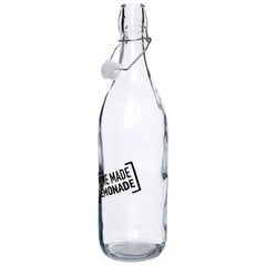 Стеклянная бутылка с декоративной этикеткой, 970 мл цена и информация | Кухонная утварь | pigu.lt