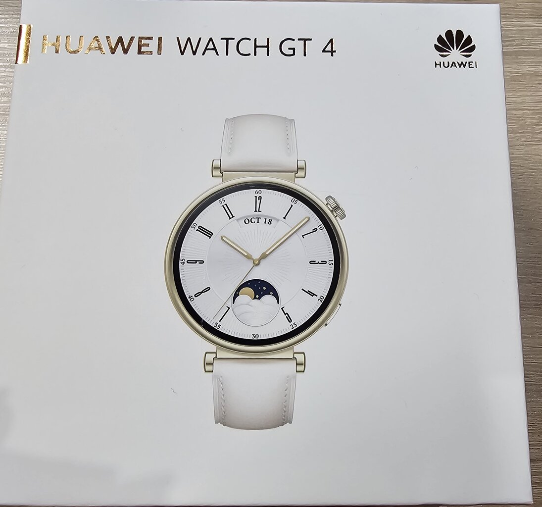 Prekė su pažeidimu. Huawei Watch GT 4 41mm White Leather 55020BJB kaina ir informacija | Prekės su pažeidimu | pigu.lt