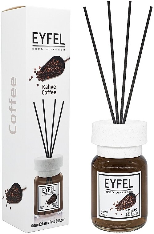 Namų kvapas su lazdelėmis Eyfel, Coffee, 120 ml kaina ir informacija | Namų kvapai | pigu.lt