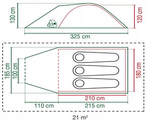 Палатка Coleman Blackout 3, затемняющая цена и информация | Палатки | pigu.lt