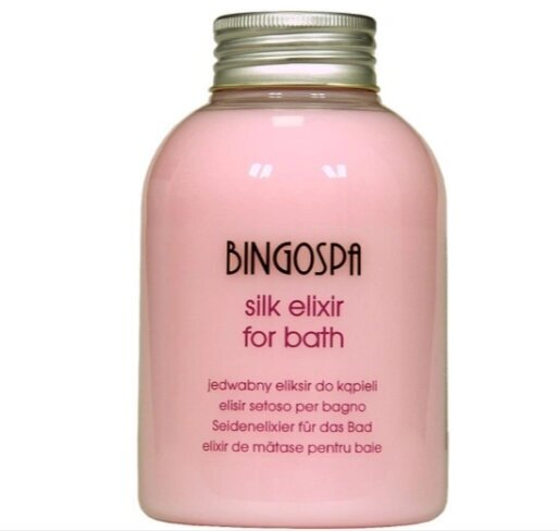 Vonios kosmetikos rinkinys su šilku Bingospa 3 vnt kaina ir informacija | Dušo želė, aliejai | pigu.lt