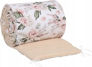 Защита детской кроватки Babymam, 180x30 cm, White/Pink цена и информация | Товары для безопасности детей дома | pigu.lt