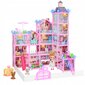 Žaislinis lėlių namas su baldais, įvairių spalvų цена и информация | Žaislai mergaitėms | pigu.lt