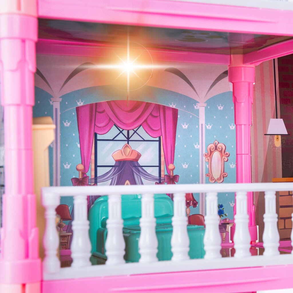 Žaislinis lėlių namas su baldais, įvairių spalvų kaina ir informacija | Žaislai mergaitėms | pigu.lt