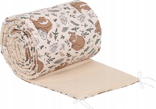 Защита детской кроватки Babymam, 180x30 cm, Beige цена и информация | Товары для безопасности детей дома | pigu.lt