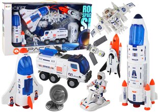 Набор для космической миссии с аксессуарами и транспортными средствами, 12 эл. цена и информация | Игрушки для мальчиков | pigu.lt
