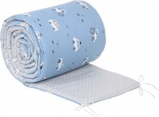 Защита детской кроватки Babymam, 180x30 cm, Blue/Gray цена и информация | Товары для безопасности детей дома | pigu.lt