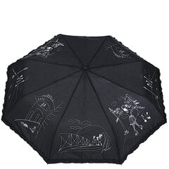 Женский автоматический зонт "Парижанка", PARASOL, белый и черный цена и информация | Женские зонты | pigu.lt