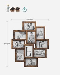Nuotraukų rėmelis Koliažas 60x49 cm kaina ir informacija | Rėmeliai, nuotraukų albumai | pigu.lt