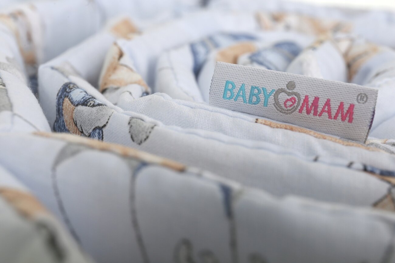 Minkšta kūdikio lovytės apsauga Babymam, 360x30 cm kaina ir informacija | Saugos varteliai, apsaugos | pigu.lt