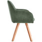 2-ių kėdžių komplektas Viking William, žalias kaina ir informacija | Virtuvės ir valgomojo kėdės | pigu.lt