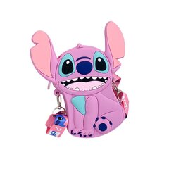 Силиконовая сумочка Stitch, для девочек, розовая M цена и информация | Аксессуары для детей | pigu.lt